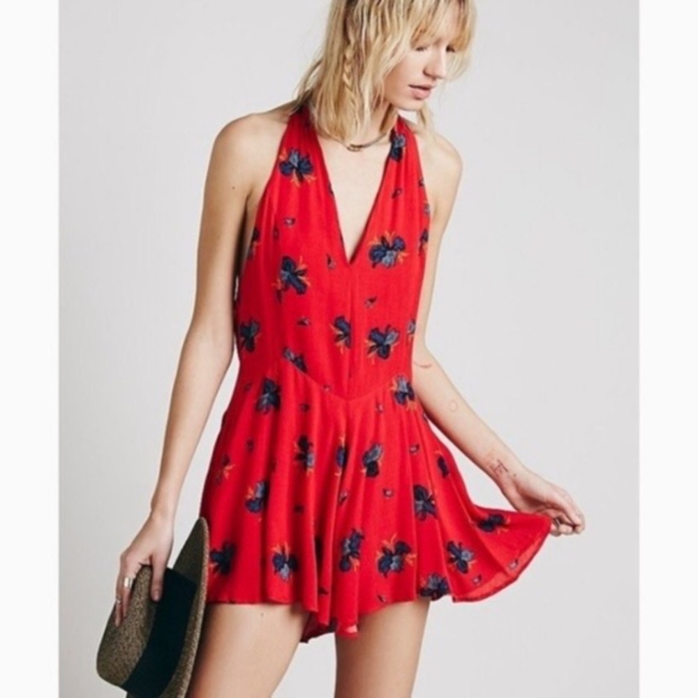 Free People Floral Romper
